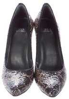 Thumbnail for your product : Stuart Weitzman Embellished Pointed-Toe Pumps