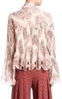 Thumbnail for your product : See by Chloe Crinkled Printed Top