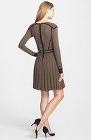 Thumbnail for your product : Marc by Marc Jacobs 'Alexis' Contrast Trim Pleat Sweater Dress