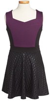 Thumbnail for your product : Sally Miller 'Katie' Colorblock Skater Dress (Big Girls)