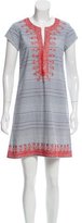 Thumbnail for your product : Calypso Embroidered Striped Dress