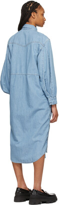 Ganni Blue Levi's Edition Denim Shirt Dress