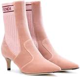 Fendi Velvet ankle boots