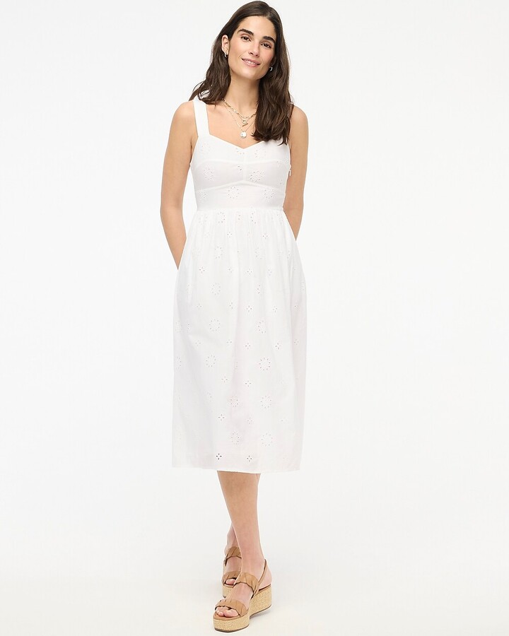 J.Crew Factory Eyelet midi dress