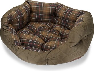 Barbour Quilted Plaid Dog Bed