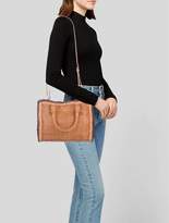 Thumbnail for your product : Prada Woven Madras Satchel