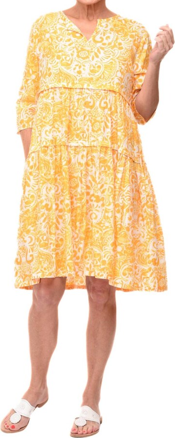 Tulip Clothing Hayley Dress In Marigold