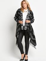 Thumbnail for your product : Alice & You Aztec Waterfall Cape Cardigan (Sizes 16-26)