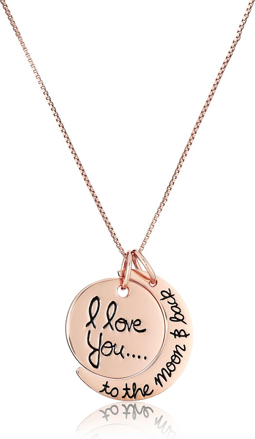 14K Yellow Gold-plated 925 Silver I Love La Jolla Pendant with 30 Necklace Jewels Obsession I Love La Jolla Necklace 