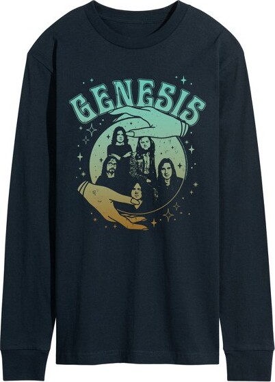Genesis Men'sGenesisGenesisCrystalBallLongSleeveGraphicT-Shirt-Navy-3X-Large