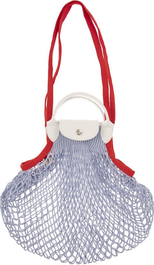 Longchamp Blue Le Pliage Filet Xs Knit Bag
