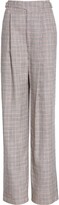 Thumbnail for your product : Adam Lippes Check Wide Leg Silk Blend Pants