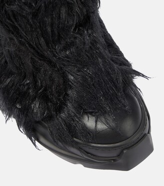 Rick Owens DRKSHDW Abstract faux fur sneakers - ShopStyle Booties