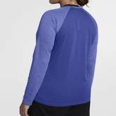 Thumbnail for your product : Nike Miler (Plus Size) Women's Long Sleeve Running Top Size 1X (Blue) - Clearance Sale