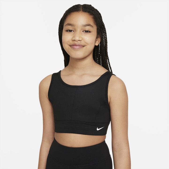 Nike Dri-FIT Swoosh Luxe Big Kids' Sports Bra - ShopStyle