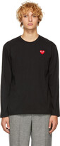 Thumbnail for your product : Comme des Garçons PLAY Play Black & Red Heart Patch Long Sleeve T-Shirt