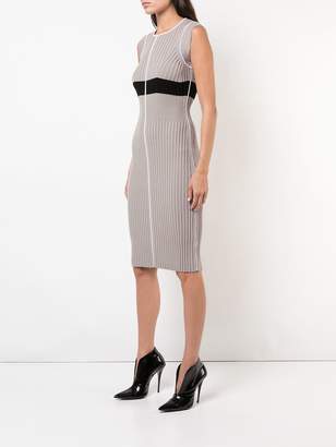 Narciso Rodriguez ribbed knit fitted dress
