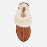 Thumbnail for your product : Clarks Women's Warm Lux Suede Mule Slippers - Tan