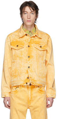 mustard yellow denim jacket mens