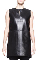 Thumbnail for your product : The Row Sleeveless Leather Pocket Tunic