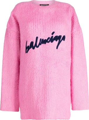 Balenciaga Women's Pink Sweaters | ShopStyle