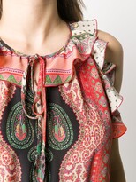 Thumbnail for your product : Etro Ruffle Trim Silk Midi Dress