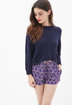 Thumbnail for your product : Forever 21 abstract ikat woven shorts