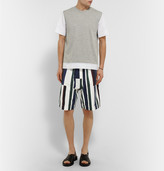 Thumbnail for your product : Marni Striped Cotton-Twill Shorts