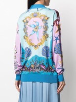 Thumbnail for your product : Versace starfish-print V-neck cardigan