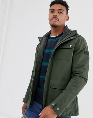 Farah Blackpool jacket with detachable fleece lining in green - ShopStyle