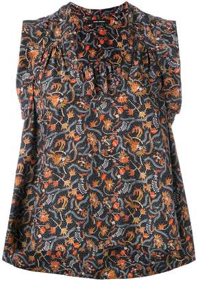 Isabel Marant foliage print sleeveless top