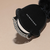 Thumbnail for your product : Burberry Leather Guard Hat Key Ring
