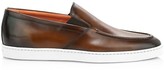 Thumbnail for your product : Santoni Farley Slip-On Leather Sneakers