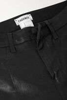 Thumbnail for your product : L'Agence Jyothi Coated High-rise Skinny Jeans - Black
