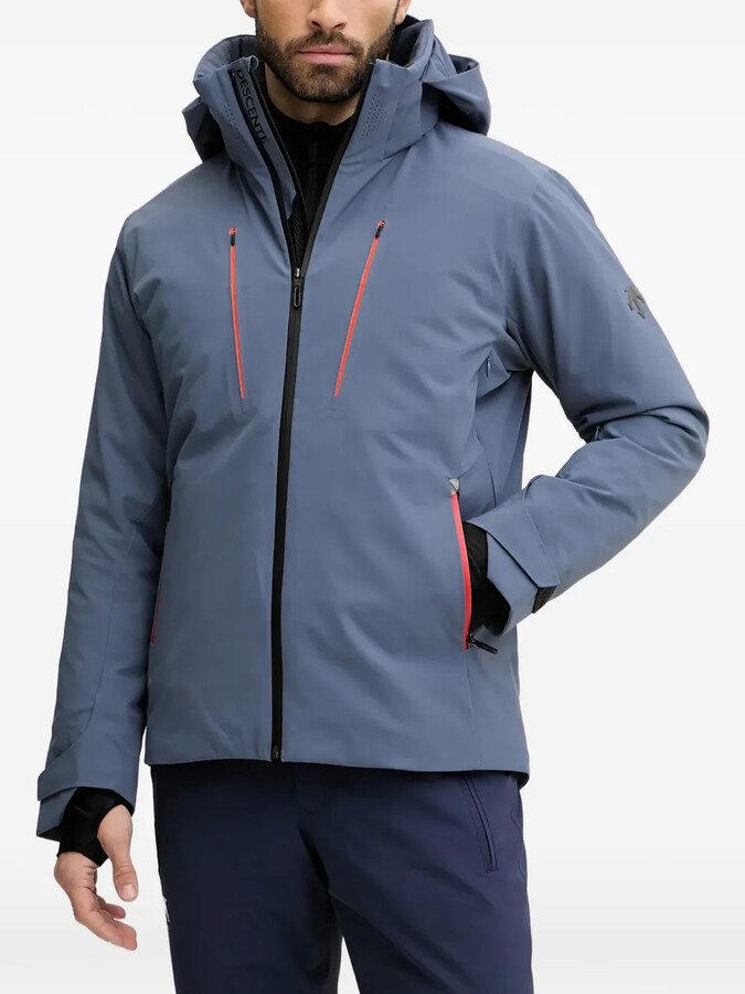 Descente Hooded Zip-Fastening Ski Jacket