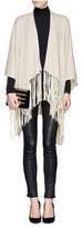 Thumbnail for your product : Nobrand Suede leather fringe shawl