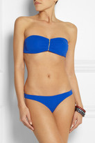Thumbnail for your product : Melissa Odabash Sumatra zipped bandeau bikini