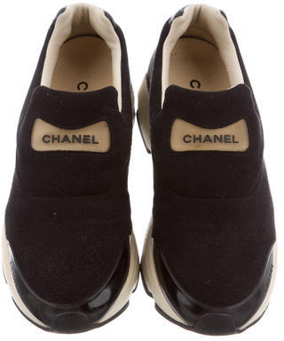 Chanel Suede Sneakers