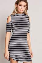 Thumbnail for your product : Forever 21 Striped Open-Shoulder Dress