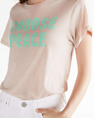 Express Choose Peace Graphic Boyfriend Tee