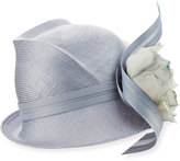 Thumbnail for your product : Philip Treacy Script Crown Short-Brim Hat, Medium Blue