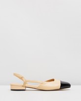 Thumbnail for your product : Atmos & Here Atmos&Here - Women's Neutrals Ballet Flats - Monaco Leather Flats - Size 10 at The Iconic