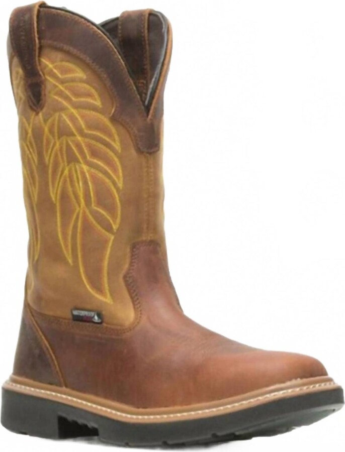 Wolverine Men's Rancher Composite Toe Boots In Brown Gold
