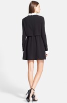 Thumbnail for your product : Rachel Zoe 'Onyx' Long Sleeve Contrast Collar Dress