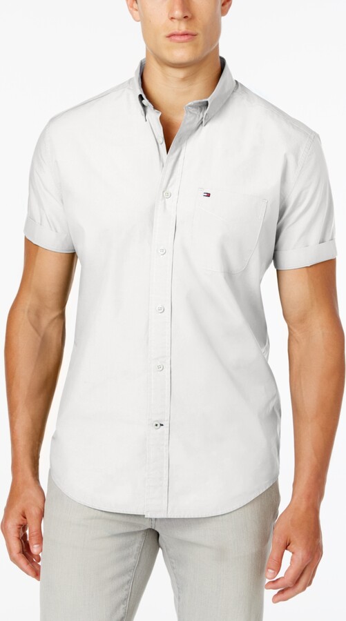 Tommy Hilfiger Men's Big & Tall Maxwell Short-Sleeve Button-Down Shirt -  ShopStyle