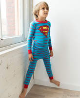 Thumbnail for your product : Hanna Andersson JUSTICE LEAGUE SUPERMAN Long John Pajamas In Organic Cotton