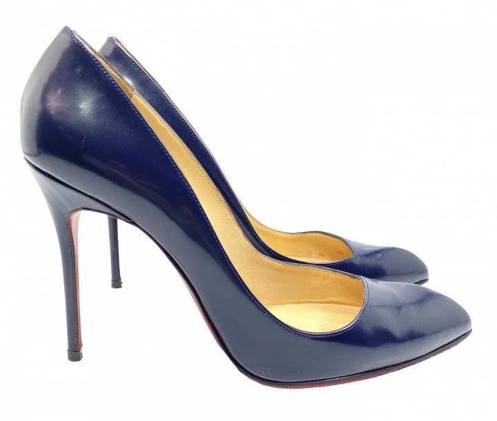 christian louboutin navy heels