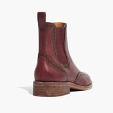 Thumbnail for your product : Madewell The Ivan Brogue Chelsea Boot in Dark Cabernet