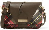 Thumbnail for your product : Vivienne Westwood Tartan-Paneled Leather Shoulder Bag