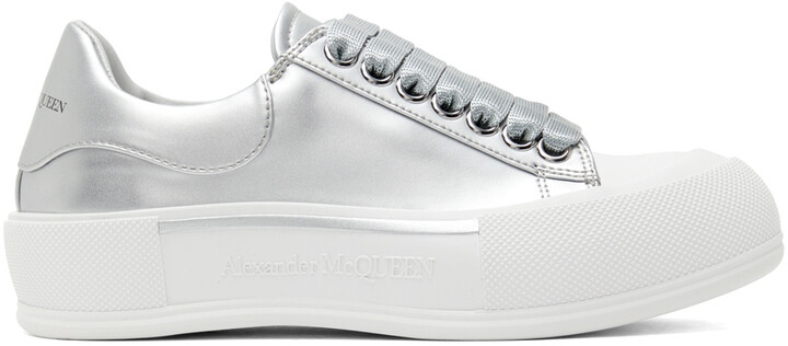 alexander mcqueen sneaker silver